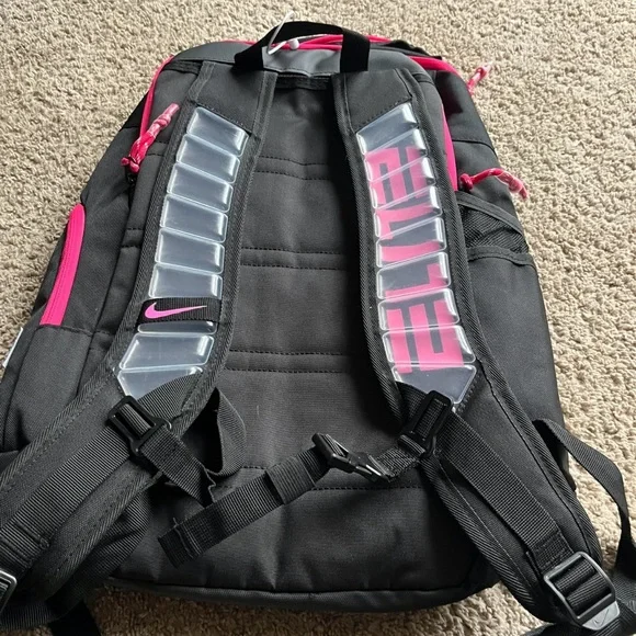 Nike Black Backpack with Pink and Blue Accents display picture 2